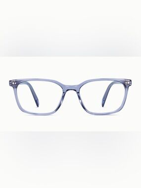 Warby Parker Periwinkle Crystal Blue Light Non-Prescription Lens Glasses